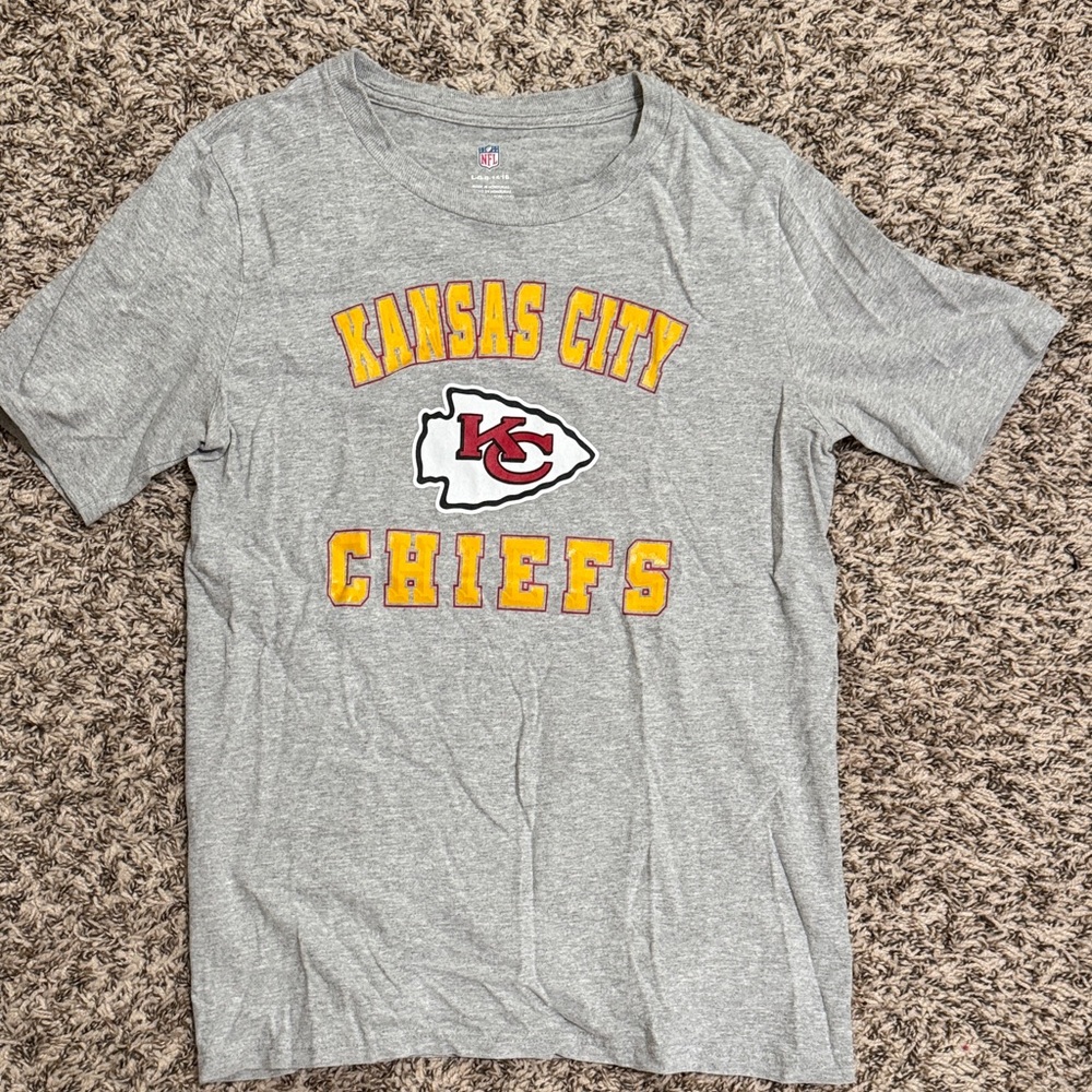 NFL Kansas City Chiefs Kids Gray Tee